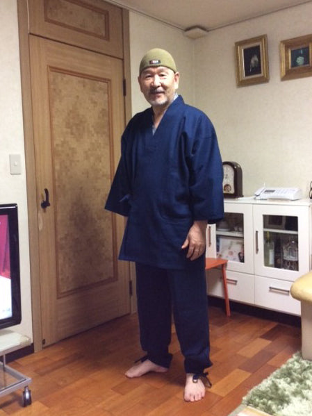 1055  Small Pattern Dobby Sashiko-ori Samue