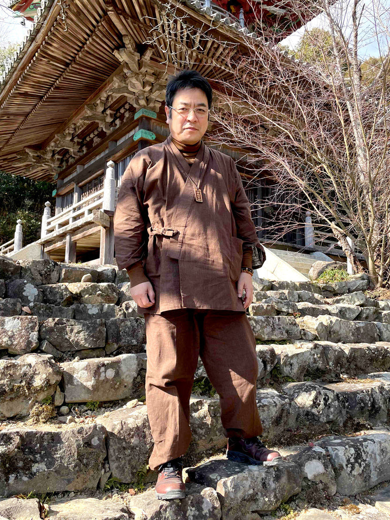 6001 Kasuri Tsumugi Samue