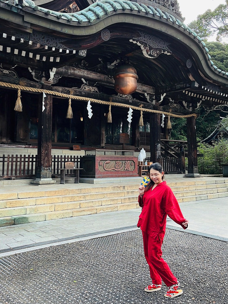 6001 Kasuri Tsumugi Samue