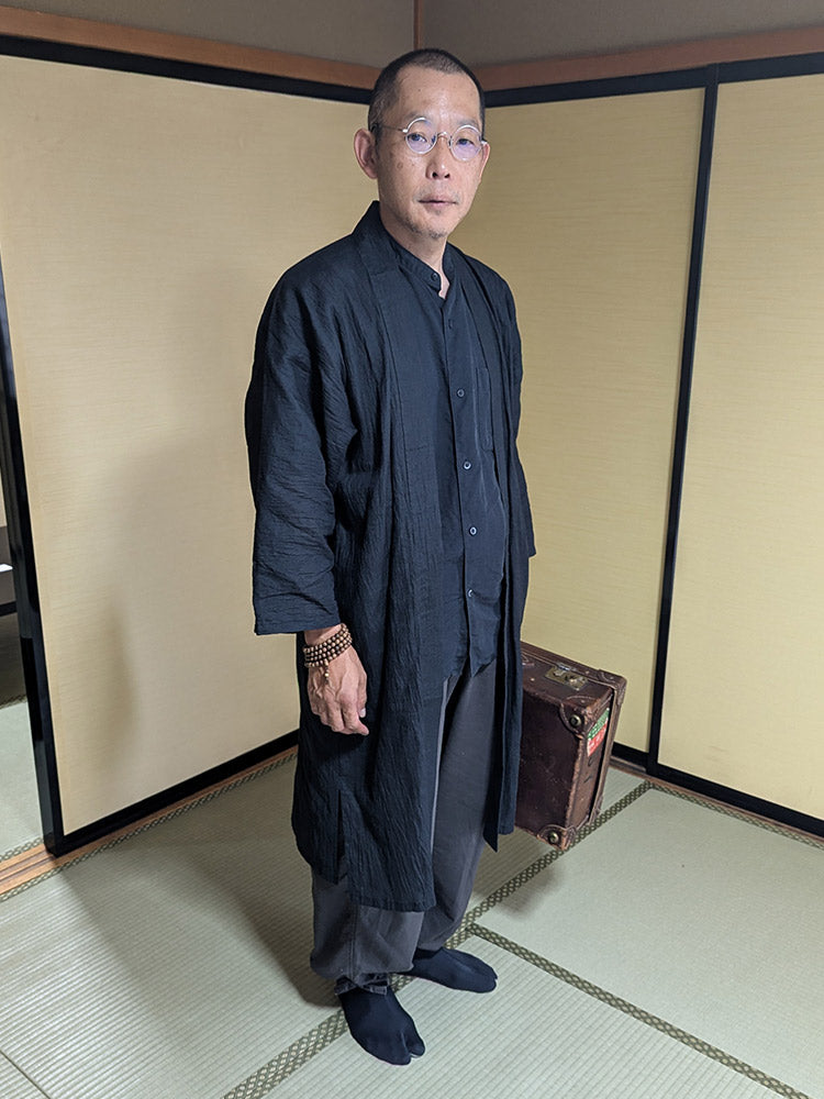 1600 Omi Chijimi Hon'asa (Pure Ramie) Long Haori