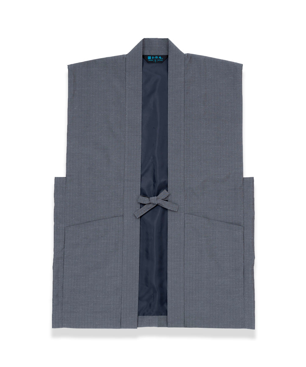 MNMM HAORI / GRAY サイズ2 Kiryu-ori Pure Silk Haori – Premium Japanese Haori Jacket in Silk