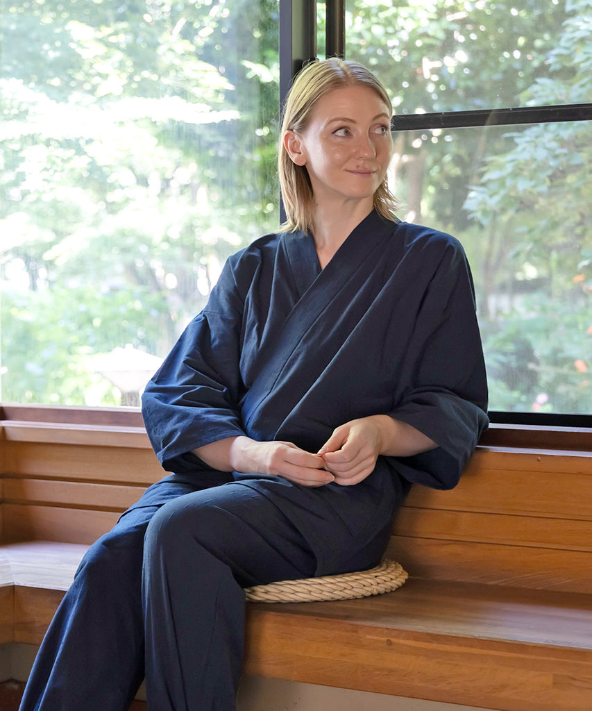 Tate Slub Samue – Authentic Japanese Samue in Cotton, Made in Japan ...