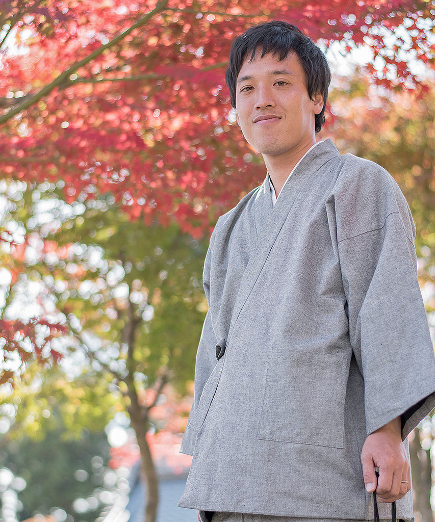 Samoue Cotton Suede-lined Samue – Warm Winter Japanese Samue in Cotton, Made ...