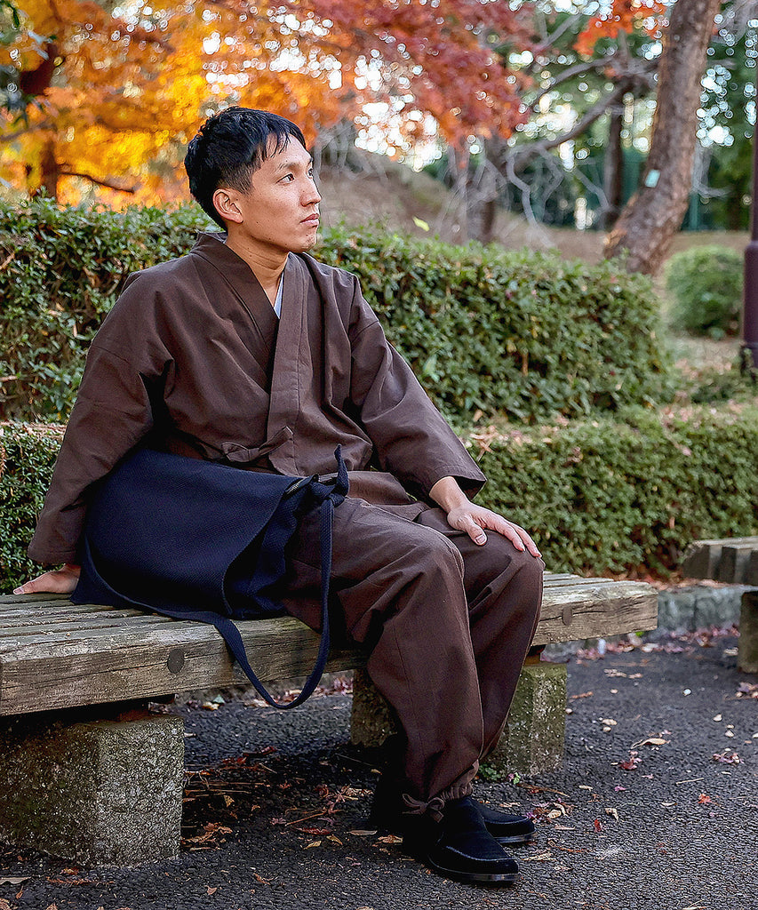 Samoue Cotton Suede-lined Samue – Warm Winter Japanese Samue in Cotton, Made ...