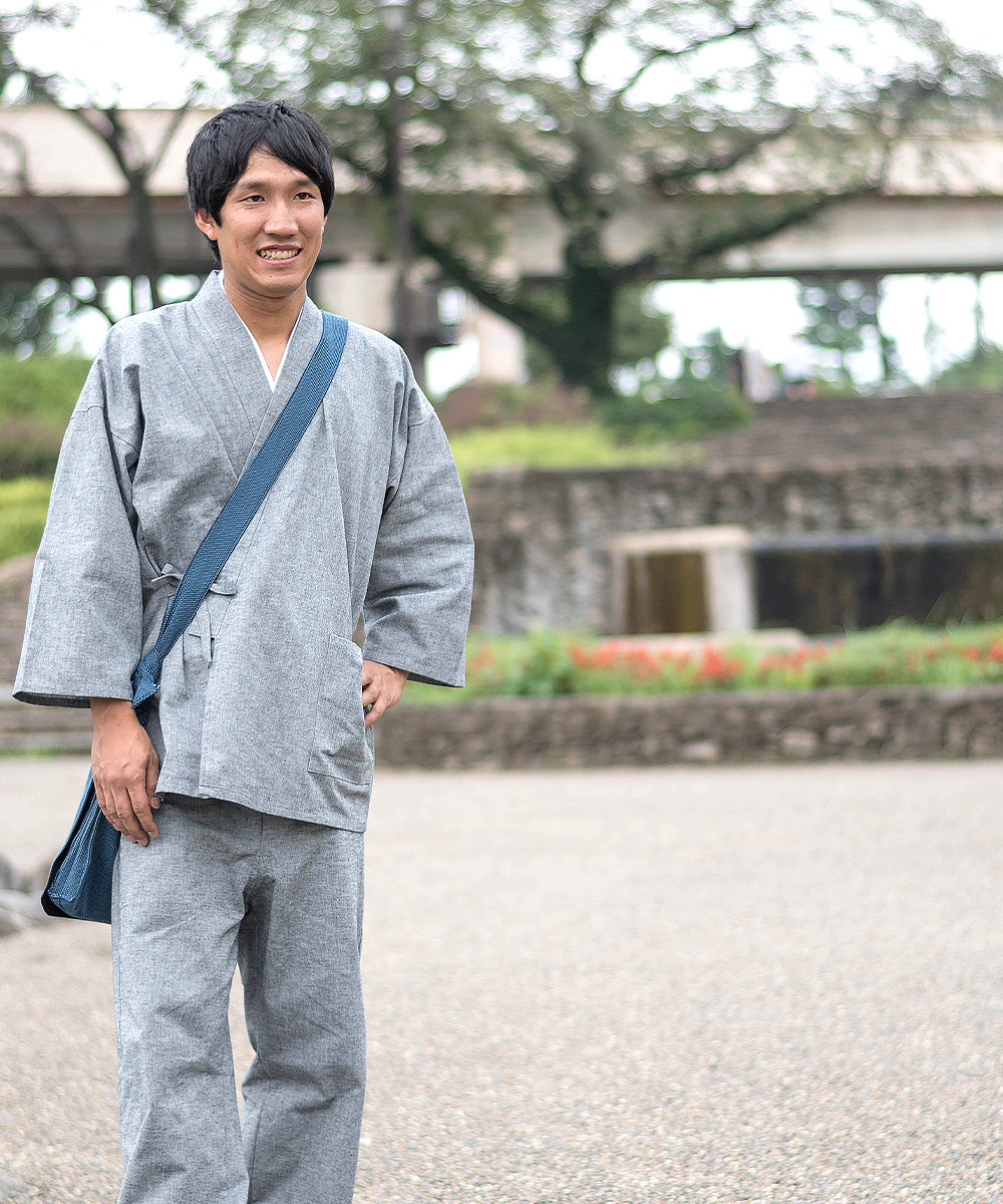 WAROBE / SUMMER HANTEN / BLACK（1083 Enshu-ori Samue / 100% Cotton 