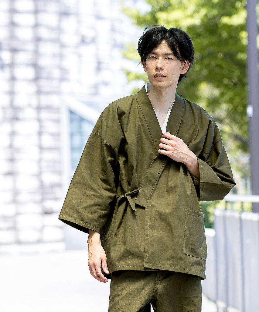 Samoue Bushu Gardenia-dyed Samue – Authentic Japanese Samue in Cotton, Made in ...