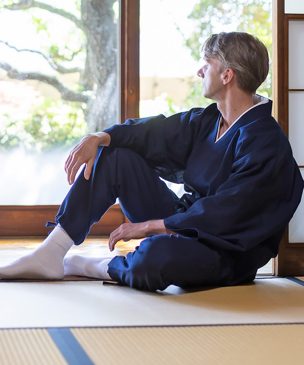 Cotton-Ramie Shijira Samue – Breathable Summer Japanese Samue in