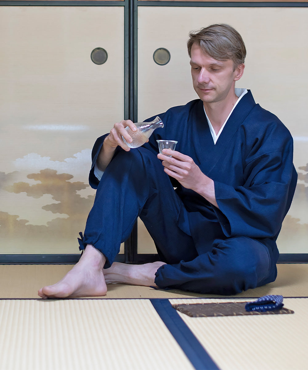 Cotton-Ramie Shijira Samue – Breathable Summer Japanese Samue in