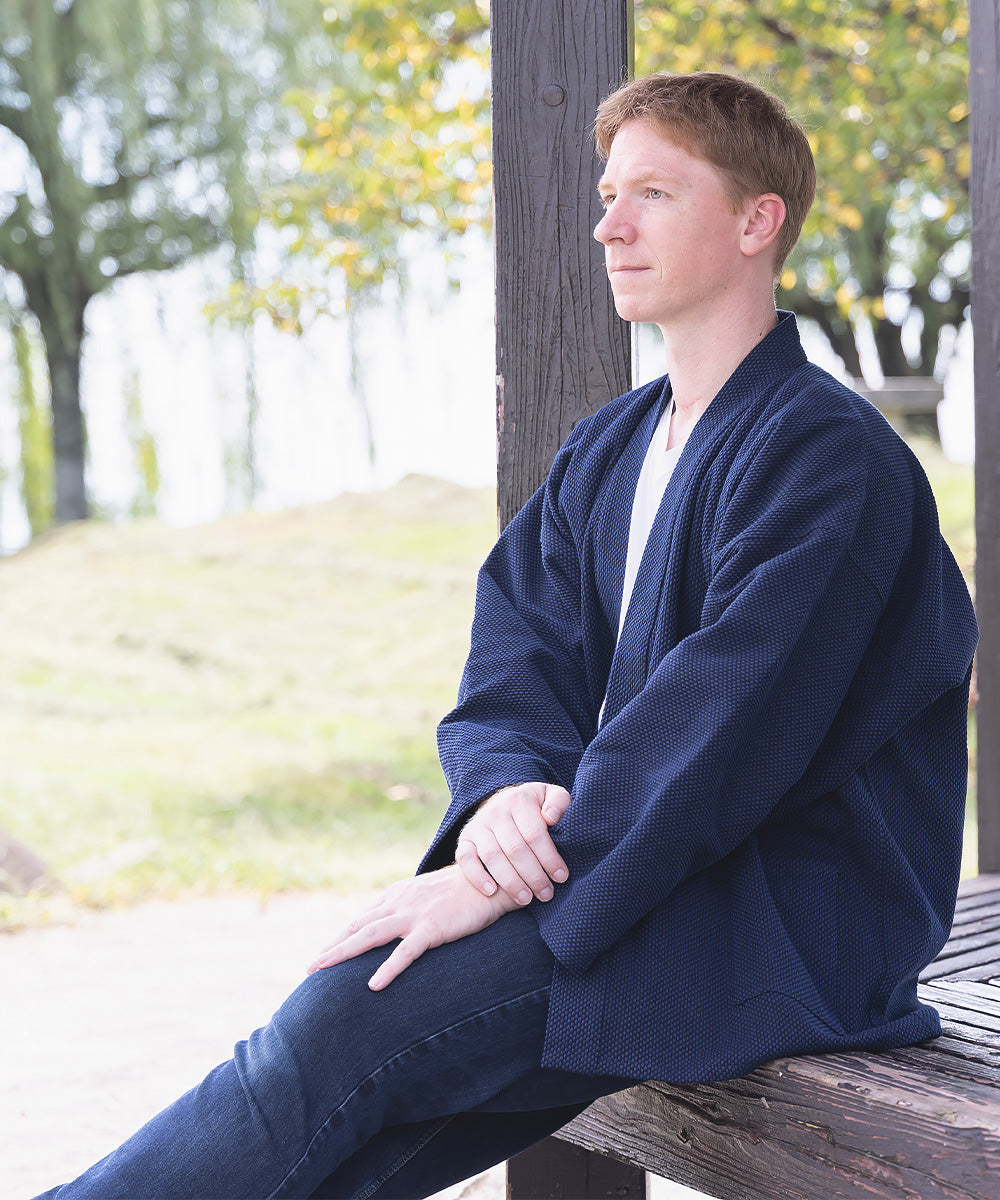Thick Yarn Sashiko-ori Jacket – Premium Japanese Jacket in Cotton