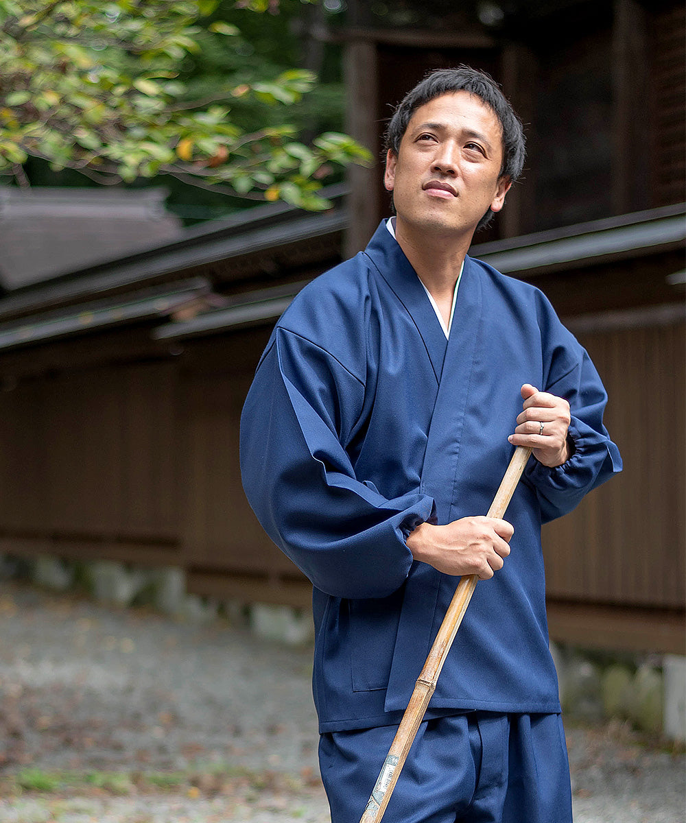 Double Weave Stretch Samue [HIJIRI] – Easy-Care Japanese Samue in