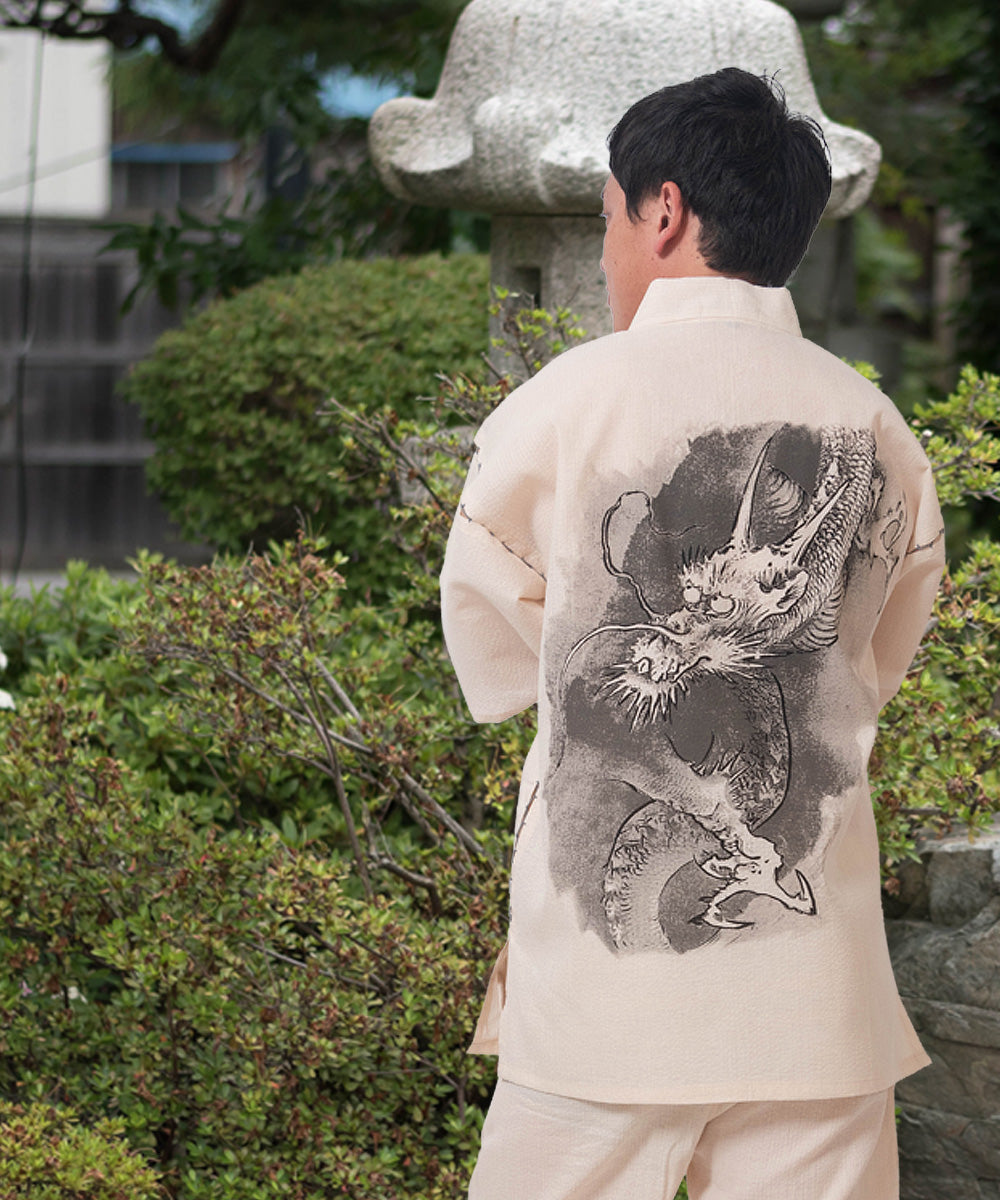 Ink Painting Jinbei – Authentic Japanese Jinbei in Cotton, Made in