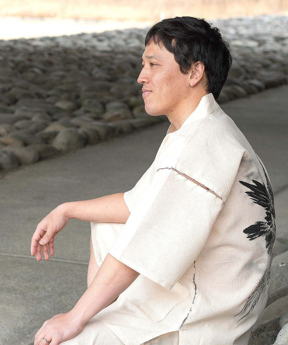 Ink Painting Jinbei – Authentic Japanese Jinbei in Cotton, Made in