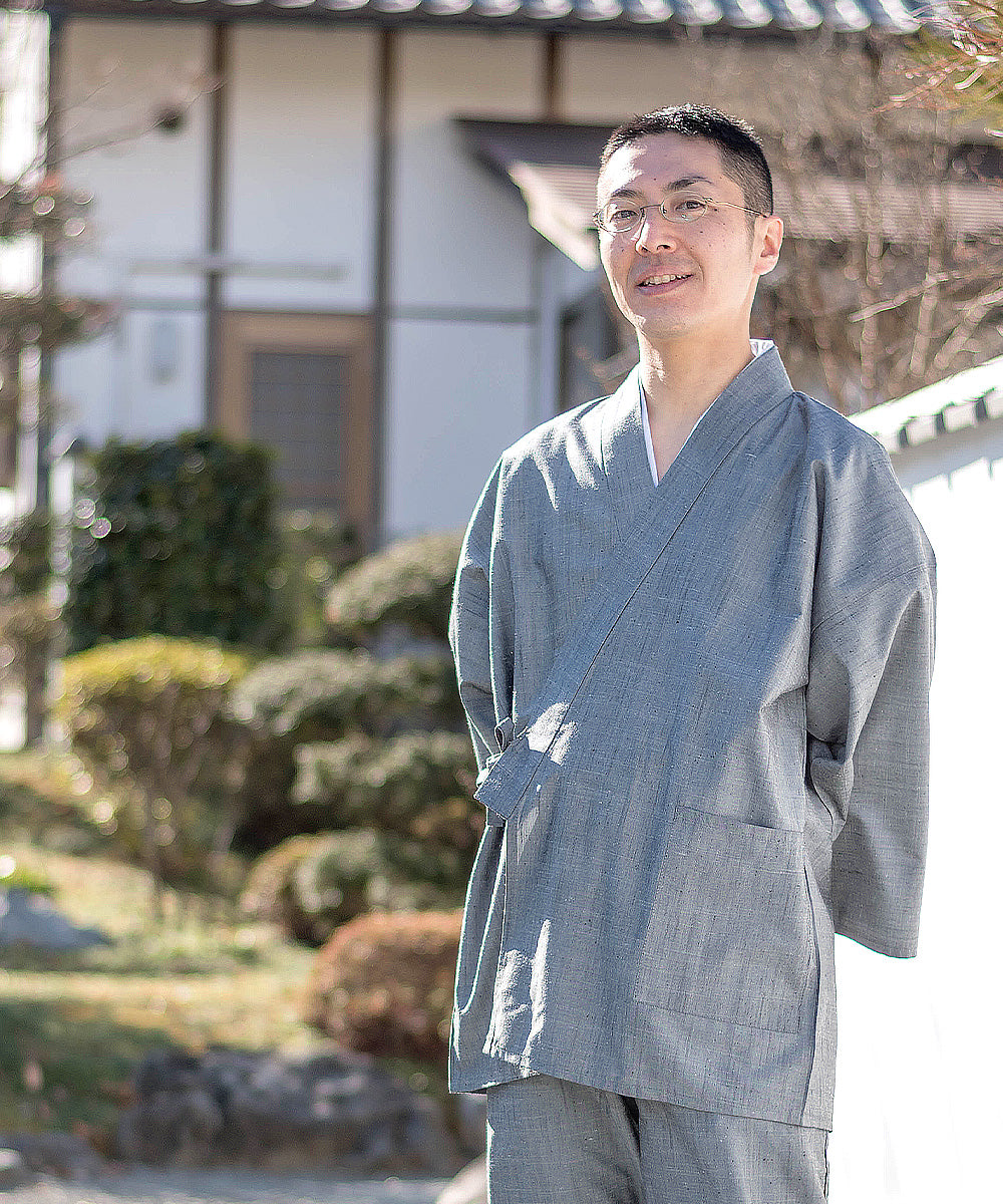 Shoken (Pure Silk) Tsumugi Samue – Premium Japanese Samue in Silk