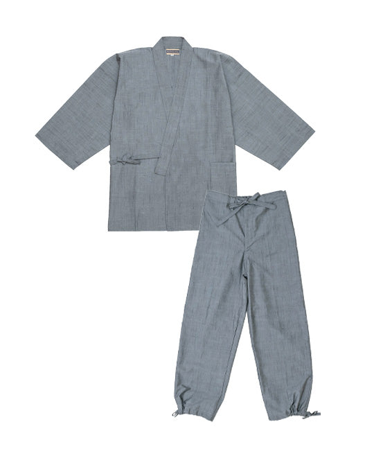 lycee 紬　SP Shoken (Pure Silk) Tsumugi Samue – Premium Japanese Samue in Silk